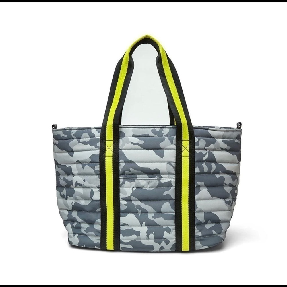 Think Royln Wingman | Grey Camo w/Yellow Strap - Large Tote